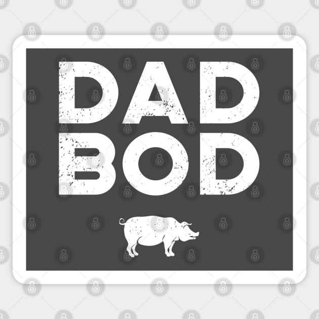 Dad Bod Plain And Simple Sticker by atomguy